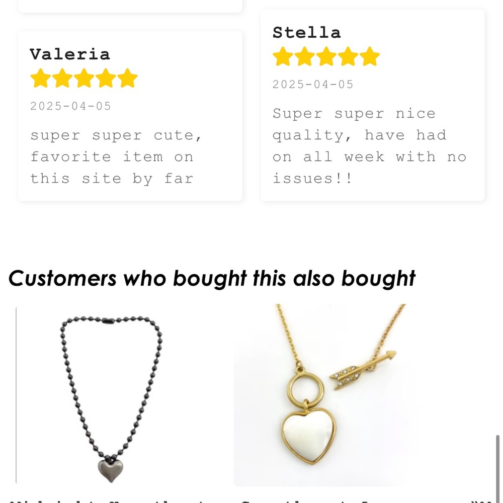 Gold Heart Pendant Necklace